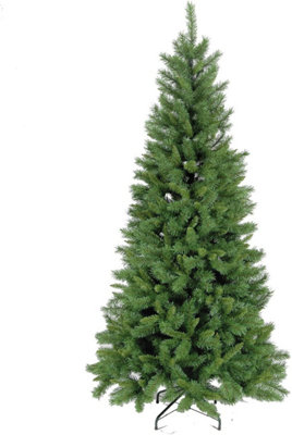 Snowtime Duchess Spruce Slim Green Christmas Tree Bushy Branches7Ft from B&Q