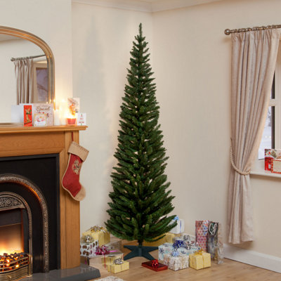 Snowtime 4Ft Slim Pencil Pine Artificial Christmas Tree from B&Q