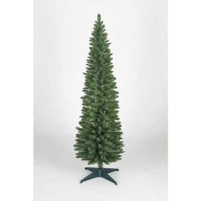 Snowtime 240Cm Wrapped Pencil Pine Tree W/460 Tips Christmas Trees from B&Q
