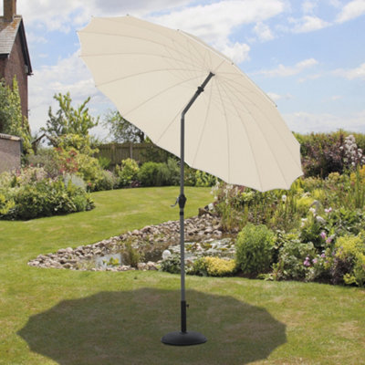 B&Q -  Garden Shanghai 2.7M Ecru Oriental Parasol