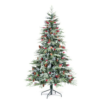 Snowtime Ontario 7Ft Spruce Christmas Tree from B&Q