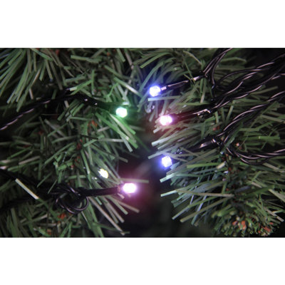 Snowtime 200 Pastel Led Icicle Chaser Lights Multi Function With Timer Indoor / Outdoor from B&Q