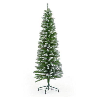 Snowtime 180Cm Spinky Snow Tree W/425 Tips from B&Q