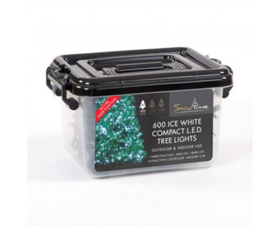 Snowtime 600 Multi-Function Compact Led Lights In Ice White15M Lit Length from B&Q