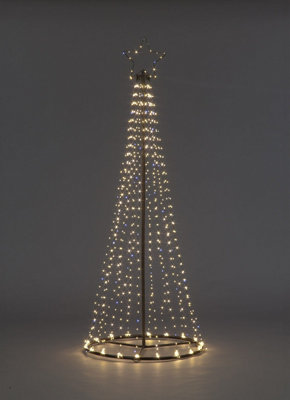 Snowtime 2.5M Maypole Outdoor Tree With 884 Flashing Wire LightsWarm White from B&Q
