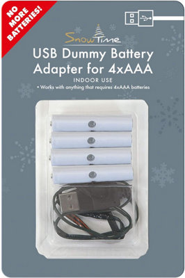 Snowtime 4 X Aaa Battery Eliminator Power Converter from B&Q