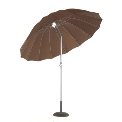 Suntime Shanghai 2.7M Mocha Garden Parasol With Crank & Tilt Function from B&Q