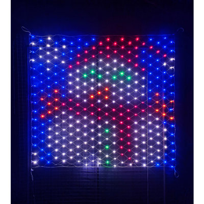 B&Q -  1.2X1.3M Christmas Snowman Net Light