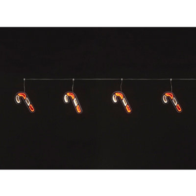 Snowtime 175Cm Infinity Garland W/6 Candy Canes from B&Q