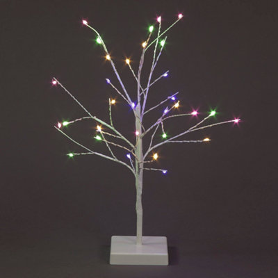 Snowtime B/o 40Cm Micro Light Twig Tree W/32 Leds Ww-Multi Col Switch from B&Q