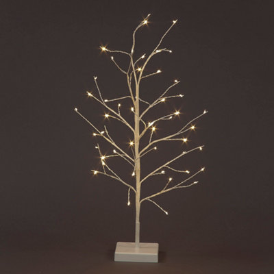 Snowtime B/o 60Cm Micro Light Twig Tree W/48 Ww Leds Flashing from B&Q