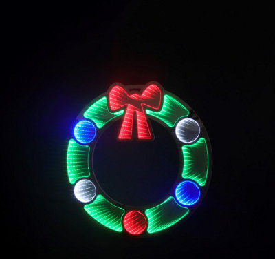 Snowtime 60Cm Infinity Christmas Wreath from B&Q