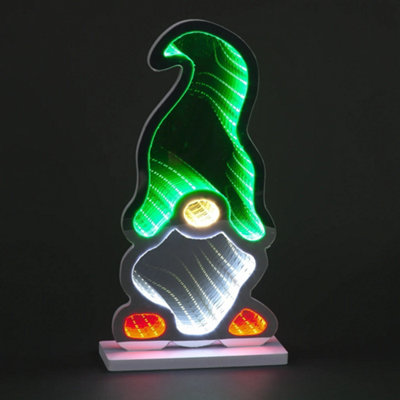 Snowtime Christmas Infinity Green Gonk With 3D Led Tunnel Effect40Cm from B&Q