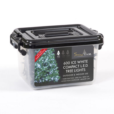 Snowtime 600 White Led Compact Lights With Timer from B&Q