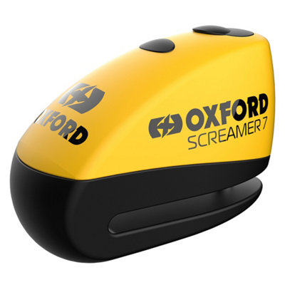 B&Q -  Screamer7 Alarm Disc Lock Yellow / Black Lk290