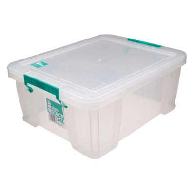 StoreStack  24 Litre Storage Box W480xd380xh190mm Clear - Image 2