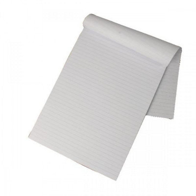 White Box Whitebox A4 Ruled Feint Memo Pad from B&Q