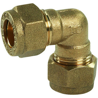 Plumbright Compression Equal Elbow 10mm P801.03. G31510 from B&Q