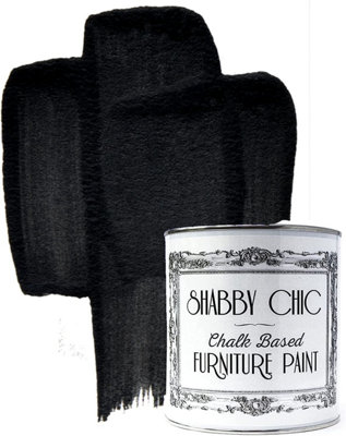 Rainbow Chalk Shabby Chic Chalk Based Furniture Paint 250Ml Liquorice from B&Q