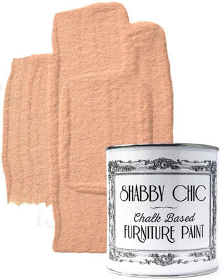 Rainbow Chalk Shabby Chic Chalk Based Furniture Paint 250Ml Just Peach from B&Q