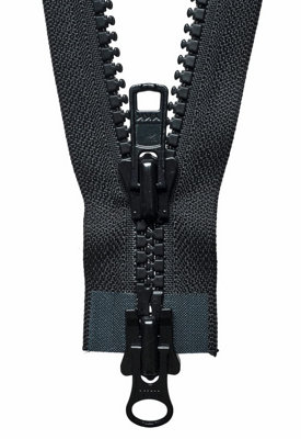 Groves Of Thames Two-Way O/e Zip 61CmVislon Heavy Two-Way Open End Zip: 61Cm: BlackYkk from B&Q