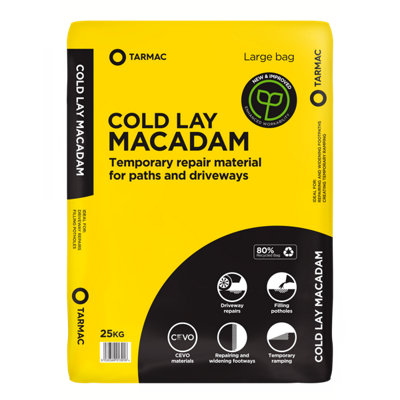 Tarmac Cold Lay Ready Mixed Macadam Bag from B&Q
