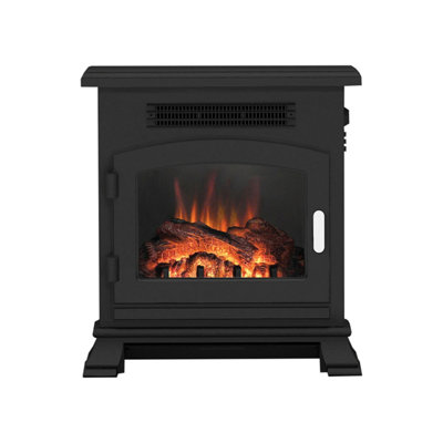 Newland Banbury Black Inset Electric Stove from B&Q