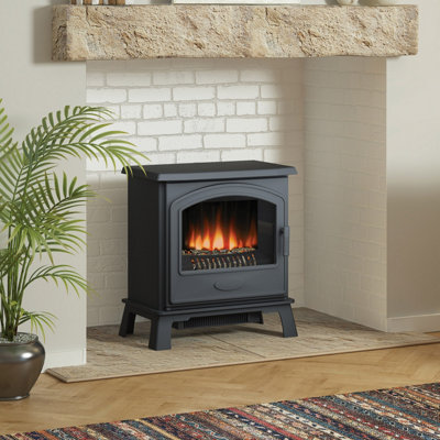 Newland Hereford 7 Black Freestanding Electric Stove from B&Q