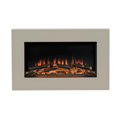 Newland Albali Stone Wall Mounted Electric Fire from B&Q