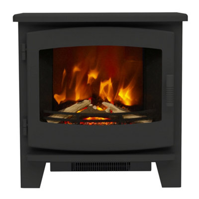 Newland Beacon Black Freestanding Electric Stove (Large) from B&Q
