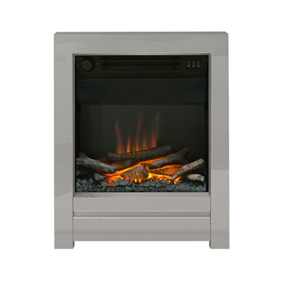 Be Modern Ekon 2Kw Chrome Effect Inset Electric Fire (H)565mm (W)410mm (D)140mm from B&Q