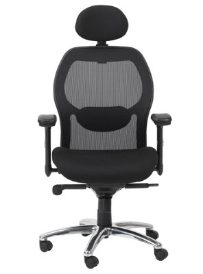 Alphason Portland Office Chair With Black Mesh Back from B&Q