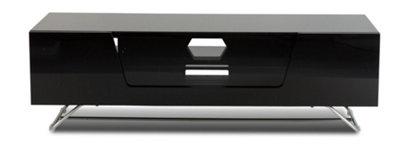 Alphason Chromium Tv-Stand With 1 Flap Black1200mm from B&Q