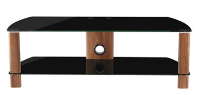 Alphason Century Tv-Stand Walnut Look/black Glass1200mm from B&Q