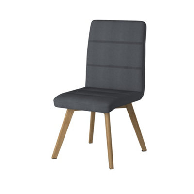 Alphason Dorel Home Athens Dining Chair In Fabric Grey from B&Q
