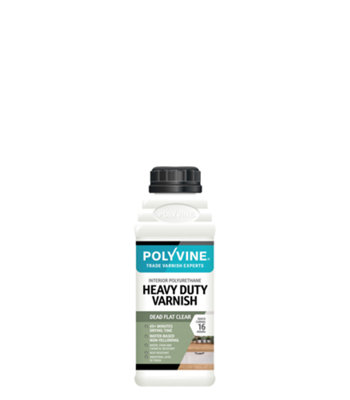 Polyvine Heavy Duty Interior Wood Varnish Dead Flat 500Ml from B&Q