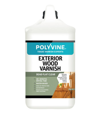 PolyvineExterior Wood VarnishDead Flat4 Litre from B&Q