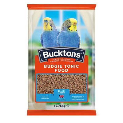 B&Q Yellow/Red/Black Bucktons Budgie Tonic Food 12.75Kg