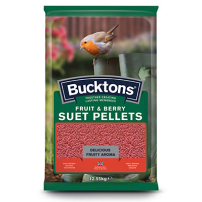 Bucktons Fruit & Berry Suet Pellets 12.55Kg (Vat-Exempt) from B&Q
