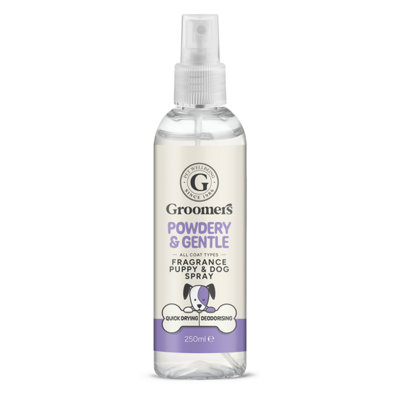Groomers Deodorising & Conditioning Puppy & Dog Fragrance Spray 250Ml Powdery & Gentle from B&Q