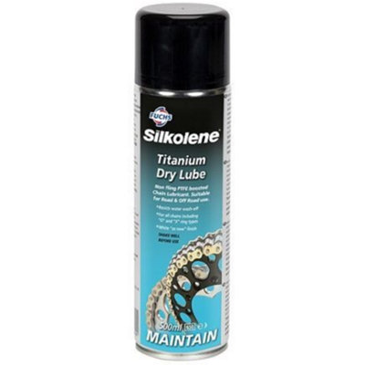 Fuchs Silkolene Titanium Dry Lube Strong Ptfe Chain Lubricant Anti-Wear 500Ml from B&Q