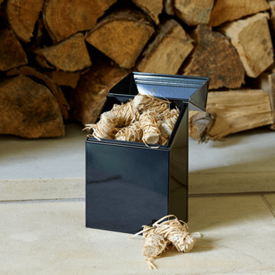 Valiant Metal Firelighter And Pellet Storage Box Container from B&Q
