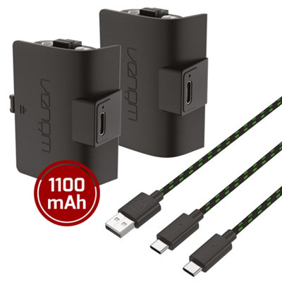B&Q -  High Capacity Rechargeable Battery Pack Twin Pack For Xbox Series XSeries S & Xbox One Controllers