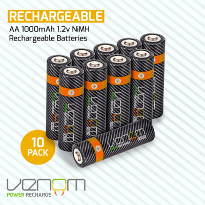 Venom Rechargeable Aa Batteries (10-Pack) from B&Q
