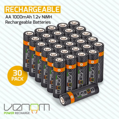 Venom Rechargeable Aa Batteries (30-Pack) from B&Q