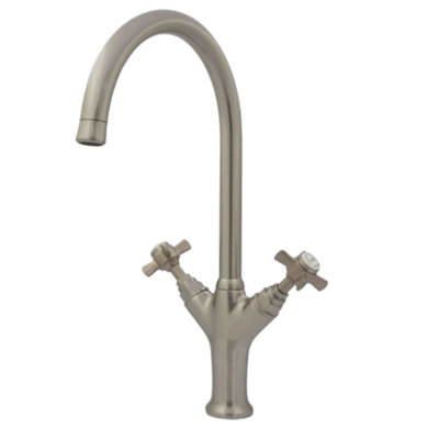 Francis Pegler Sequel 4K5014 Kitchen Mixer Tap Brushed Nickel from B&Q