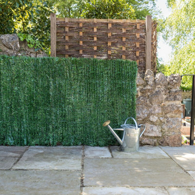 Artificial Conifer Fence Roll Garden Privacy Fence Screening 1M X 3M Christow from B&Q