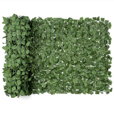 Artificial Ivy Leaf Fence Roll Garden Privacy Fence Screening 1M X 3M Christow from B&Q