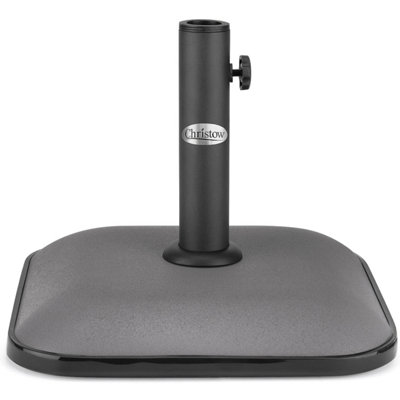 Christow Square 11Kg Parasol Base 30/35/38mmGrey from B&Q