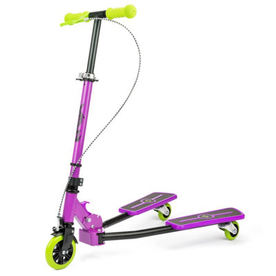 Xootz Pulse Scooter - Purple - 3-Wheel Design - Foldable - Steel Frame - Image 6